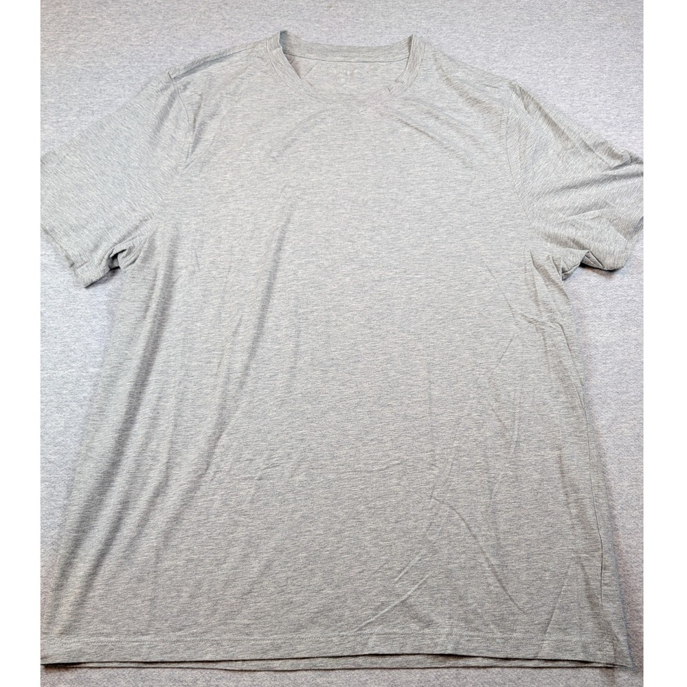 Mott & Bow Luxe Stretch Tee Heather Gray Mens XL Short Sleeve Crewneck T-Shirt